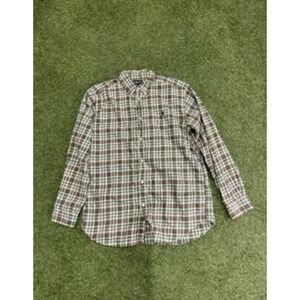 Vintage Ralph Lauren Shirt Boys XL(18-20) Multicolor Plaid Pony Logo Button Down